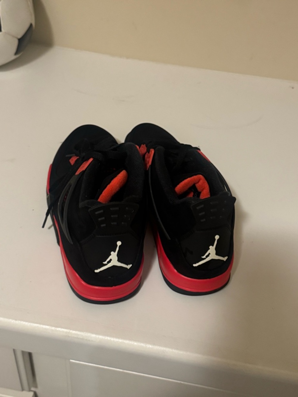 Jordan Kids Black and Red Low-Top Sneakers